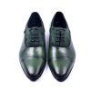 Corrente Corrente Calfskin & Suede Lace-Up Oxford Green | Suede