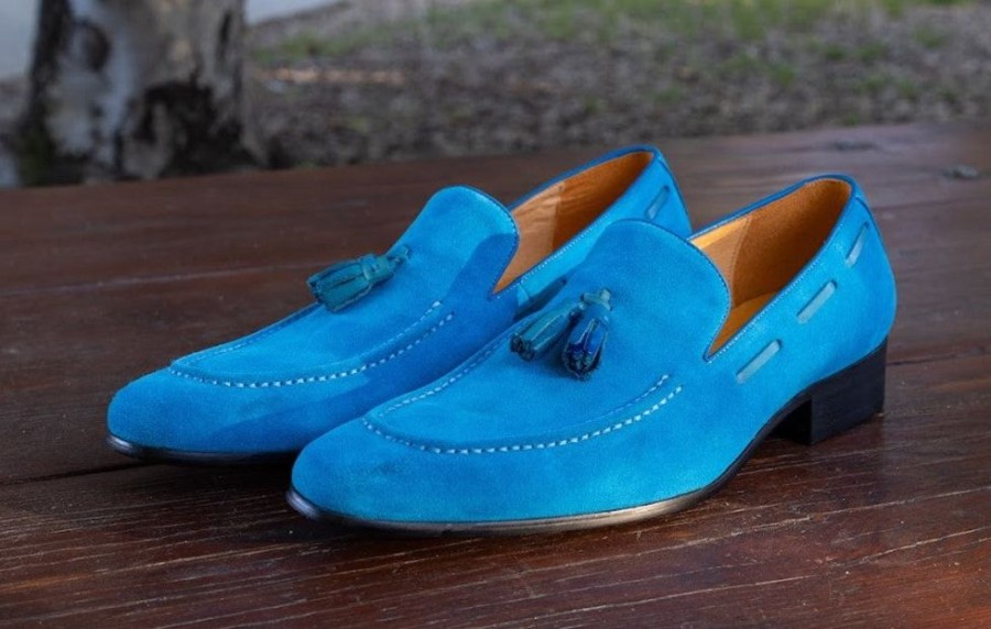 Maurice Style: 1377-05S-Turquoise | Loafers