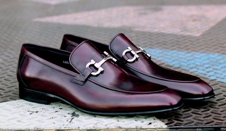 Corrente Corrente Calfskin Slip-On Loafer Burgundy | Loafers