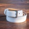 Maurice Patent Leather Belt White | Belts