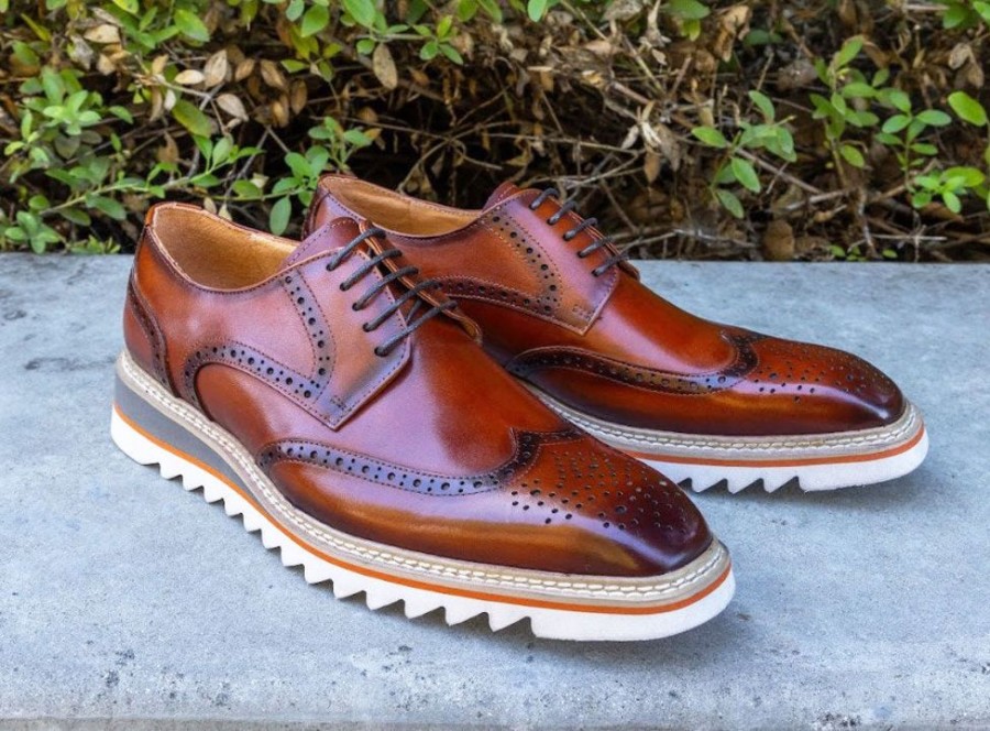 Maurice Style: 550-07-Cognac | Lace-Ups