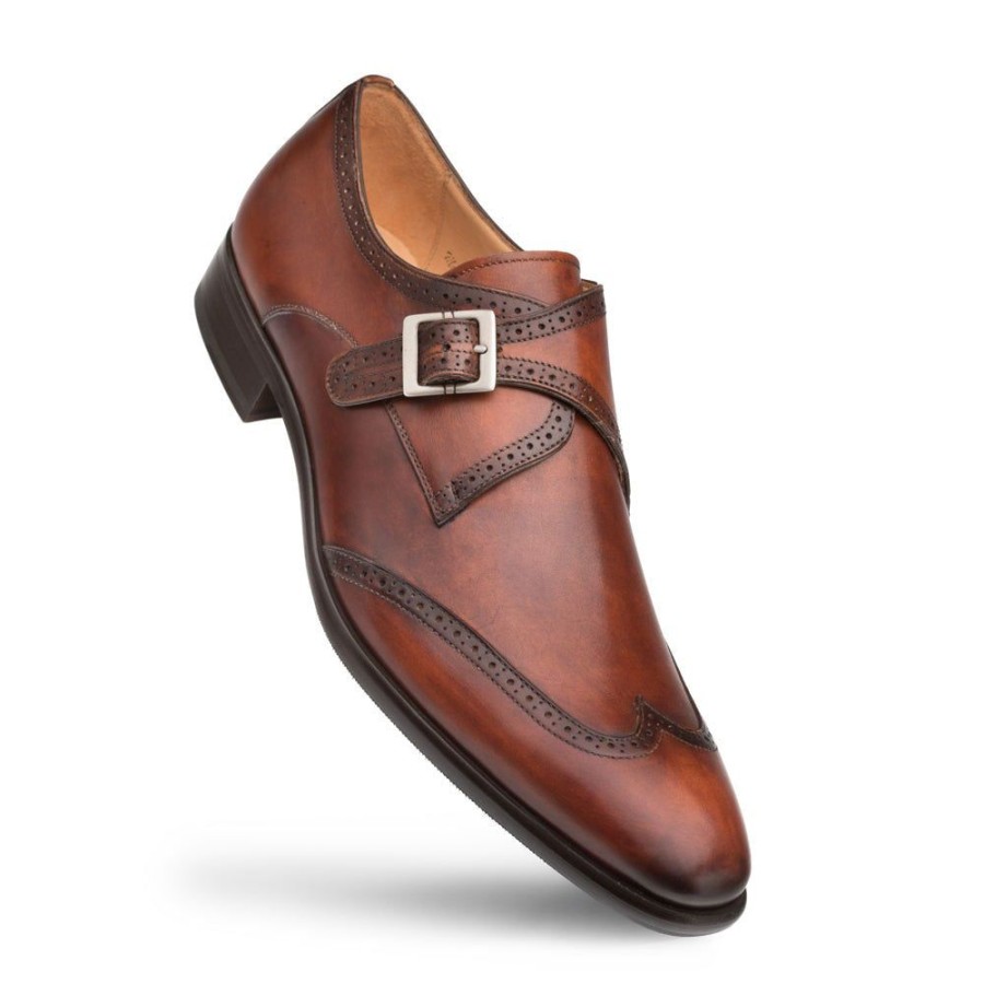 Mezlan Mezlan Forest Monkstrap Shoe Cognac | Monkstraps