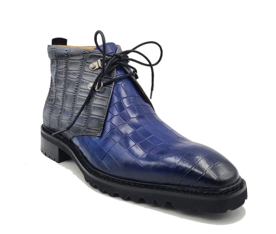 CARRUCCI Style: 520-01T-Navy/Grey | Boots