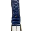 Maurice Serpent Embossed Calfskin Belt Blue | Belts