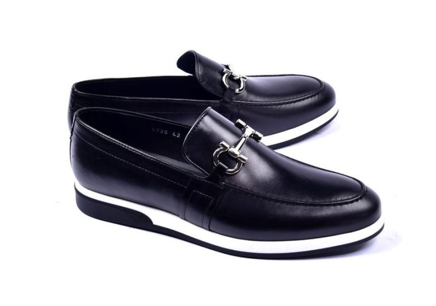 Corrente Corrente Calfskin Slip-On Casual Loafer Black | Loafers