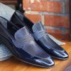 Corrente Corrente Patent Leather Penny Loafer Navy | Loafers