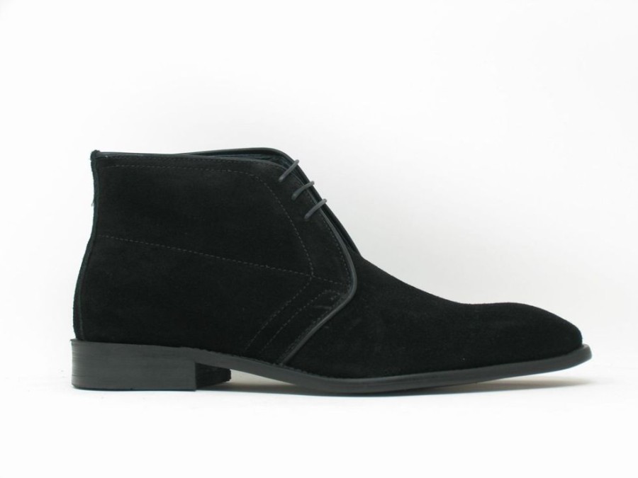 CARRUCCI Suede Chukka Boot Black | Suede