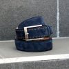 Corrente Corrente Suede Belt Navy | Belts