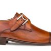 Mezlan Mezlan Calfskin Cap-Toe Monkstrap Shoe Cognac | Monkstraps