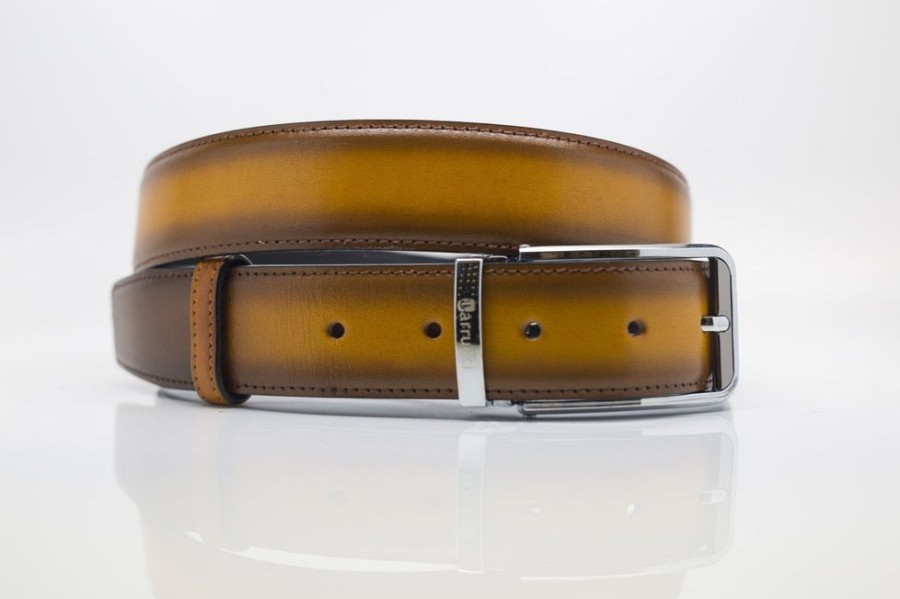 CARRUCCI Burnished Calfskin Belt Cognac | Belts