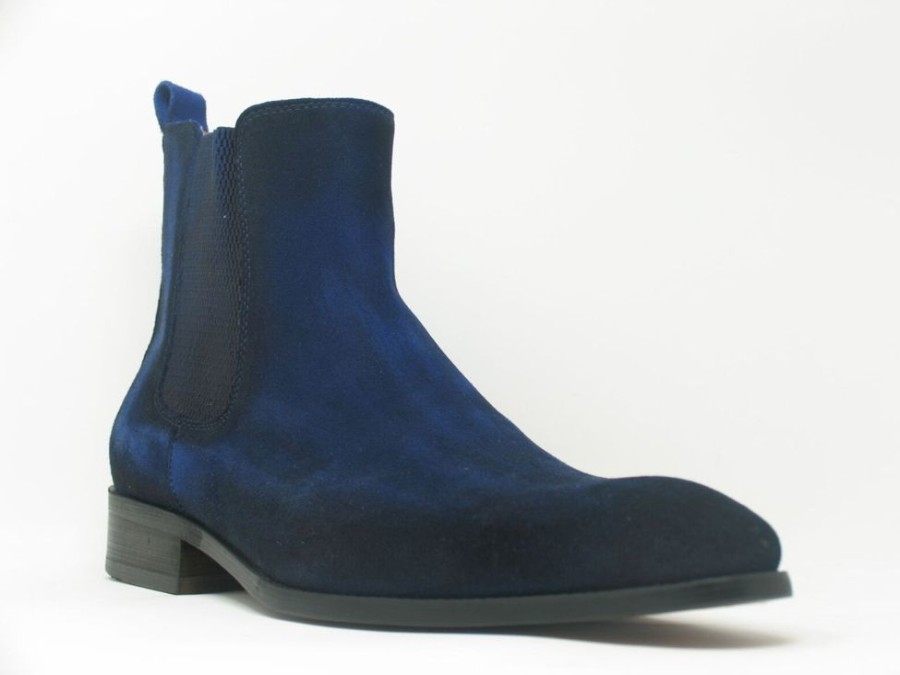 CARRUCCI Suede Slip-On Boot Blue | Suede