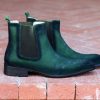 CARRUCCI Suede Slip-On Boot Green | Suede