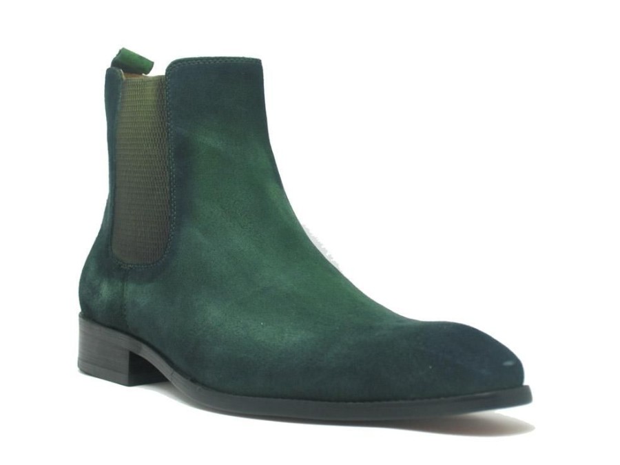 CARRUCCI Suede Slip-On Boot Green | Suede