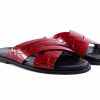 Pelle Pelle "Aruba" Slip-On Calfskin Sandal Red | Sandals