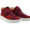 CARRUCCI Camoflage Printed Suede High Top Sneaker Red | Sneakers