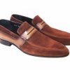 Corrente Corrente Suede Penny Loafer Tobacco | Suede