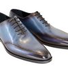 Corrente Corrente Burnished Calfskin Lace-Up Oxford Blue | Lace-Ups