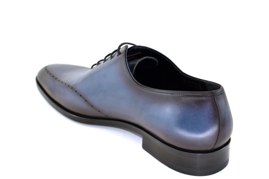 Corrente Corrente Burnished Calfskin Lace-Up Oxford Blue | Lace-Ups