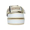 Corrente Corrente Exotic Printed Calfskin Belt White | Belts