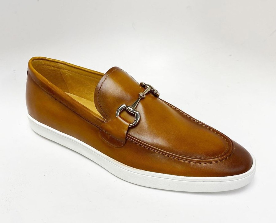 Carrucci by Maurice Calfskin Slip-On Horsebit Loafer Cognac | Sneakers