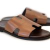 Pelle Pelle "Egea" Slip-On Calfskin Sandal Tan | Sandals