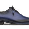 Mezlan Mezlan Asymmetrical Lace-Up Oxford Blue | Lace-Ups