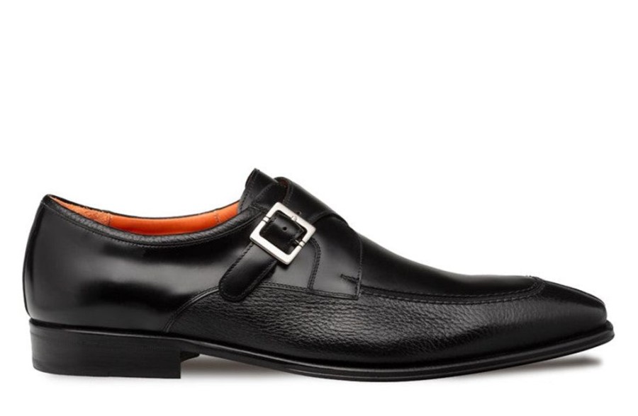 Mezlan Style: Pego-Black | Monkstraps