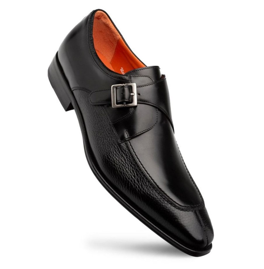 Mezlan Style: Pego-Black | Monkstraps