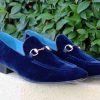 CARRUCCI Velvet Slip-On Loafer Blue | Formal