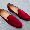 CARRUCCI Velvet Formal Loafer Red | Formal