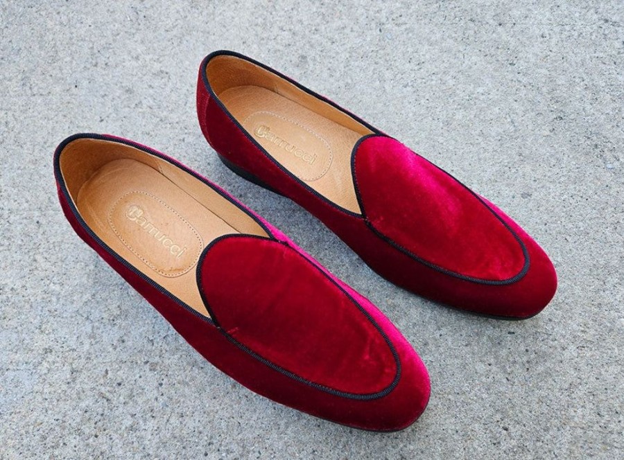 CARRUCCI Velvet Formal Loafer Red | Formal