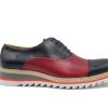 Carrucci Style: 552-03T-Black/Burgundy | Lace-Ups