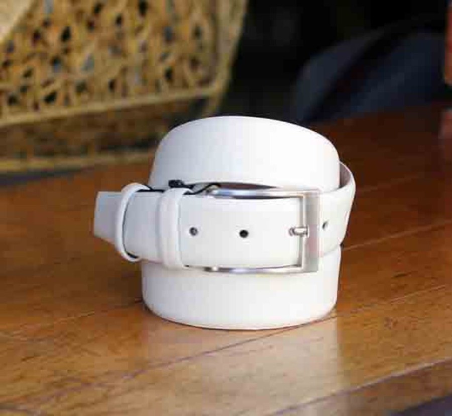 Corrente Corrente Deerskin Belt White | Belts