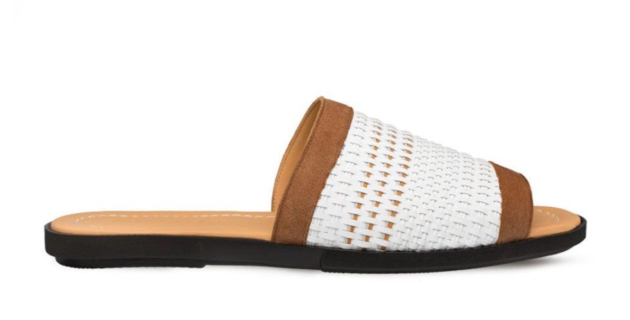 Mezlan Mezlan Woven Slide Sandal White | Sandals