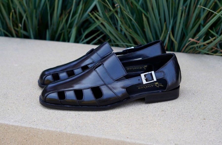 Maurice Maurice Calfskin Slip-On Sandal/Shoe Black | Sandals