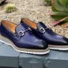 Carrucci by Maurice Calfskin Slip-On Horsebit Loafer Blue | Loafers