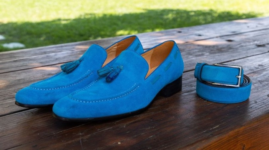 Maurice Suede Belt Turquoise | Belts