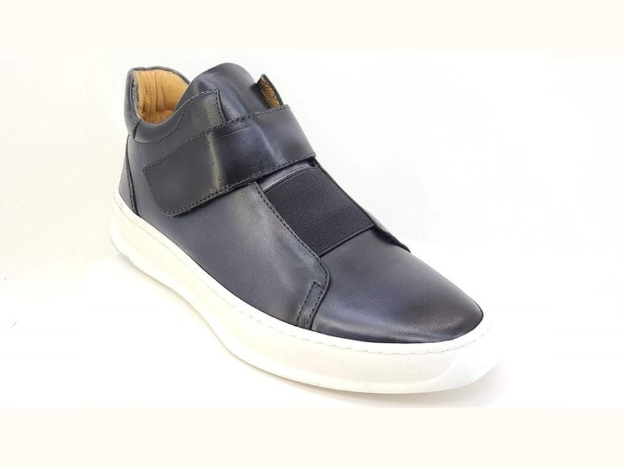 CARRUCCI Calfskin High Top Sneaker Grey | Sneakers