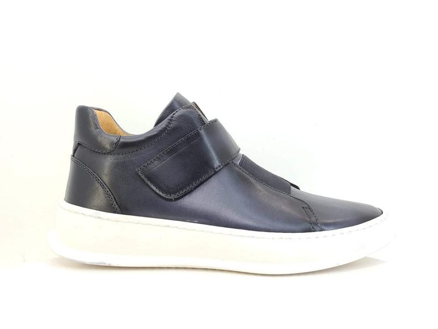 CARRUCCI Calfskin High Top Sneaker Grey | Sneakers