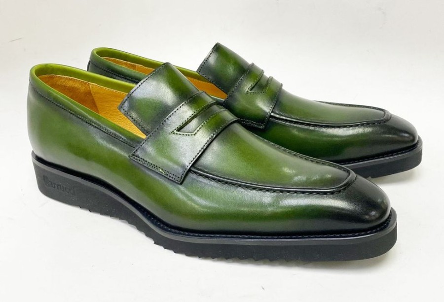 Carrucci by Maurice Style: 518-03-Olive | Loafers