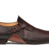 Mezlan Style: Aceto-Burgundy/Chocolate | Monkstraps