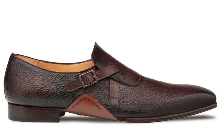 Mezlan Style: Aceto-Burgundy/Chocolate | Monkstraps