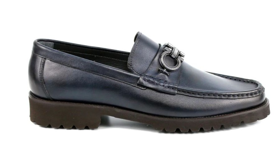 Pelle Style: Newport-P042-Navy | Loafers