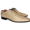 Pelle Exotics Pelle Exotics Ostrich Quill Lace-Up Oxford Taupe | Exotics