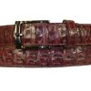 Maurice Crocodile Belt Burgundy | Belts