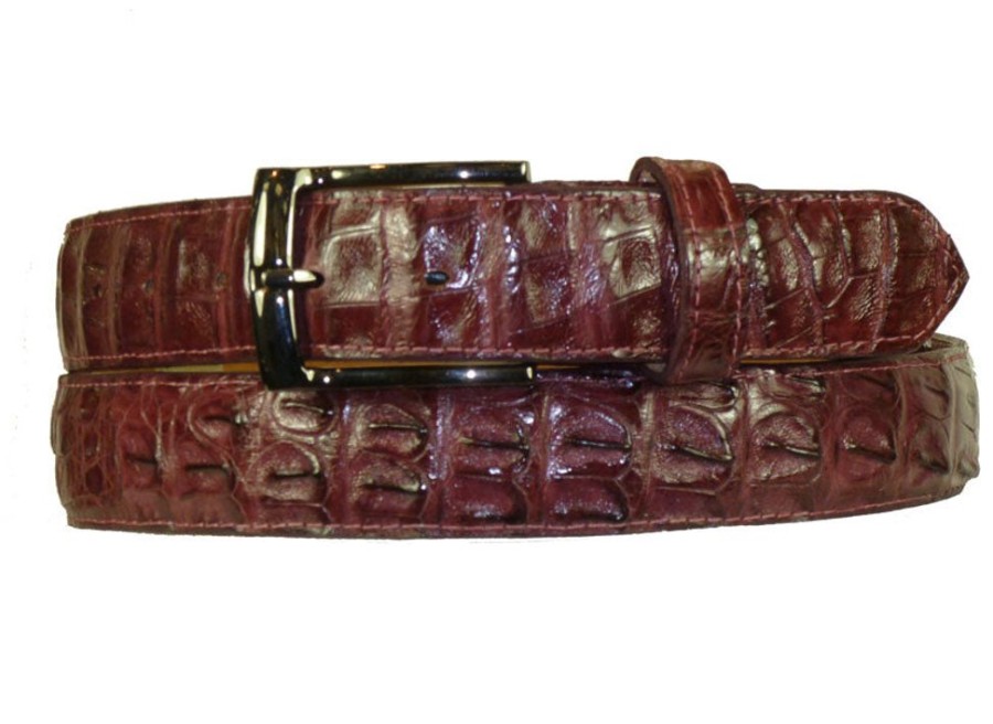 Maurice Crocodile Belt Burgundy | Belts