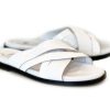 Pelle Pelle "Aruba" Slip-On Calfskin Sandal White | Sandals