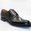 Ugo Vasare Burnished Calfskin "Colin" Lace-Up Oxford Black | Lace-Ups