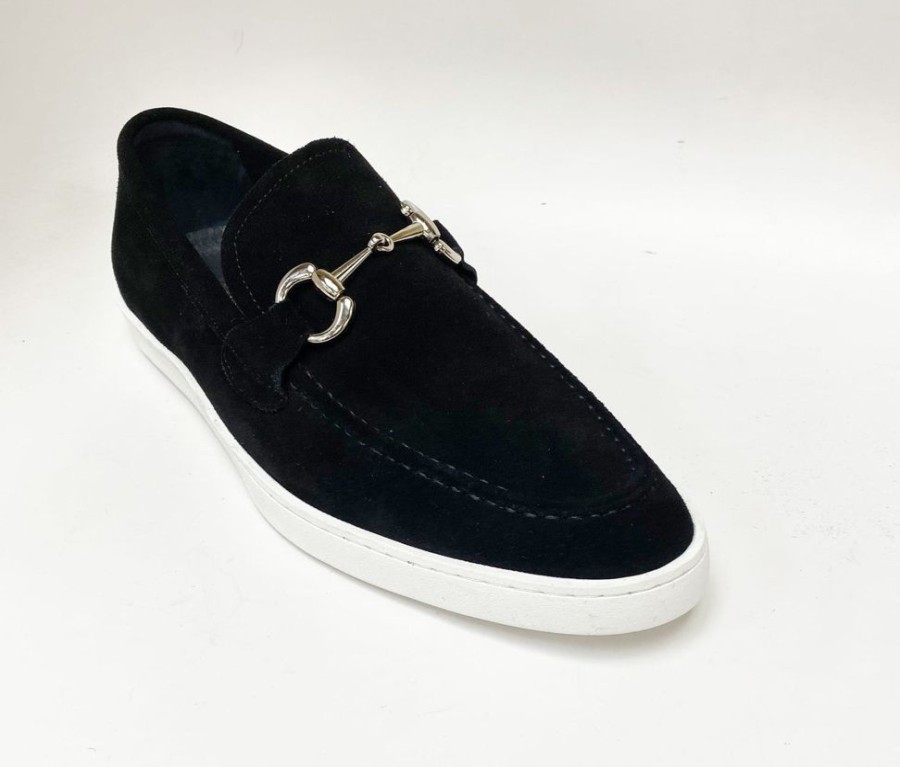 Carrucci by Maurice Suede Slip-On Horsebit Loafer Black | Sneakers