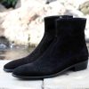 Corrente Corrente Suede Slip-On Boot Black | Suede